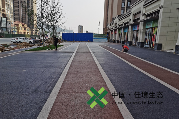 小區(qū)商業(yè)廣場彩色透水地坪項目